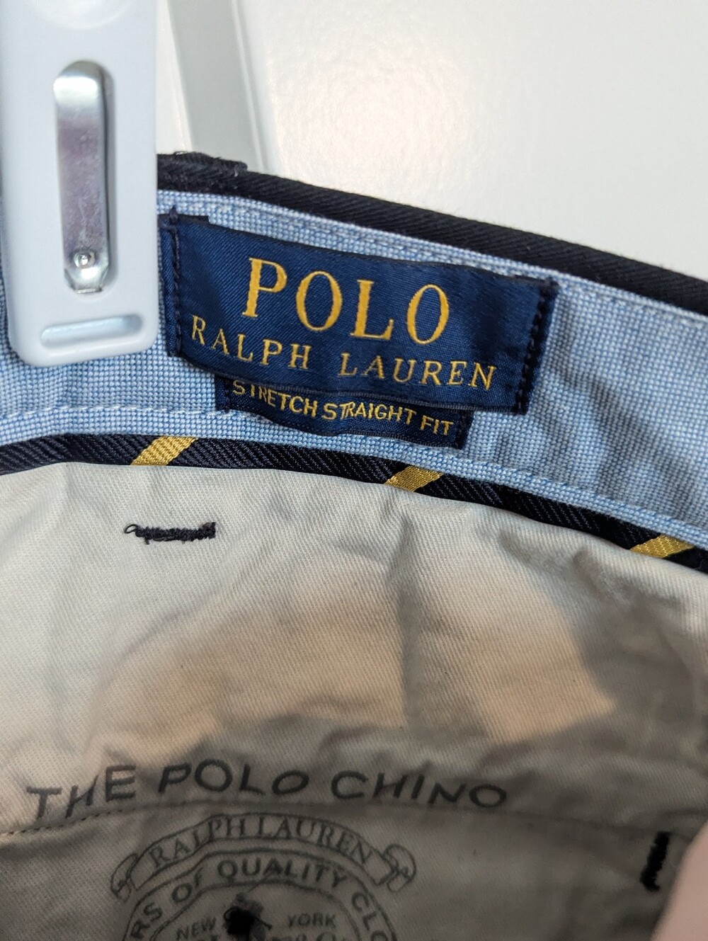 Polo Ralph Lauren NWT Black Chino Pants sz 38 x 30 - Picture 6 of 7